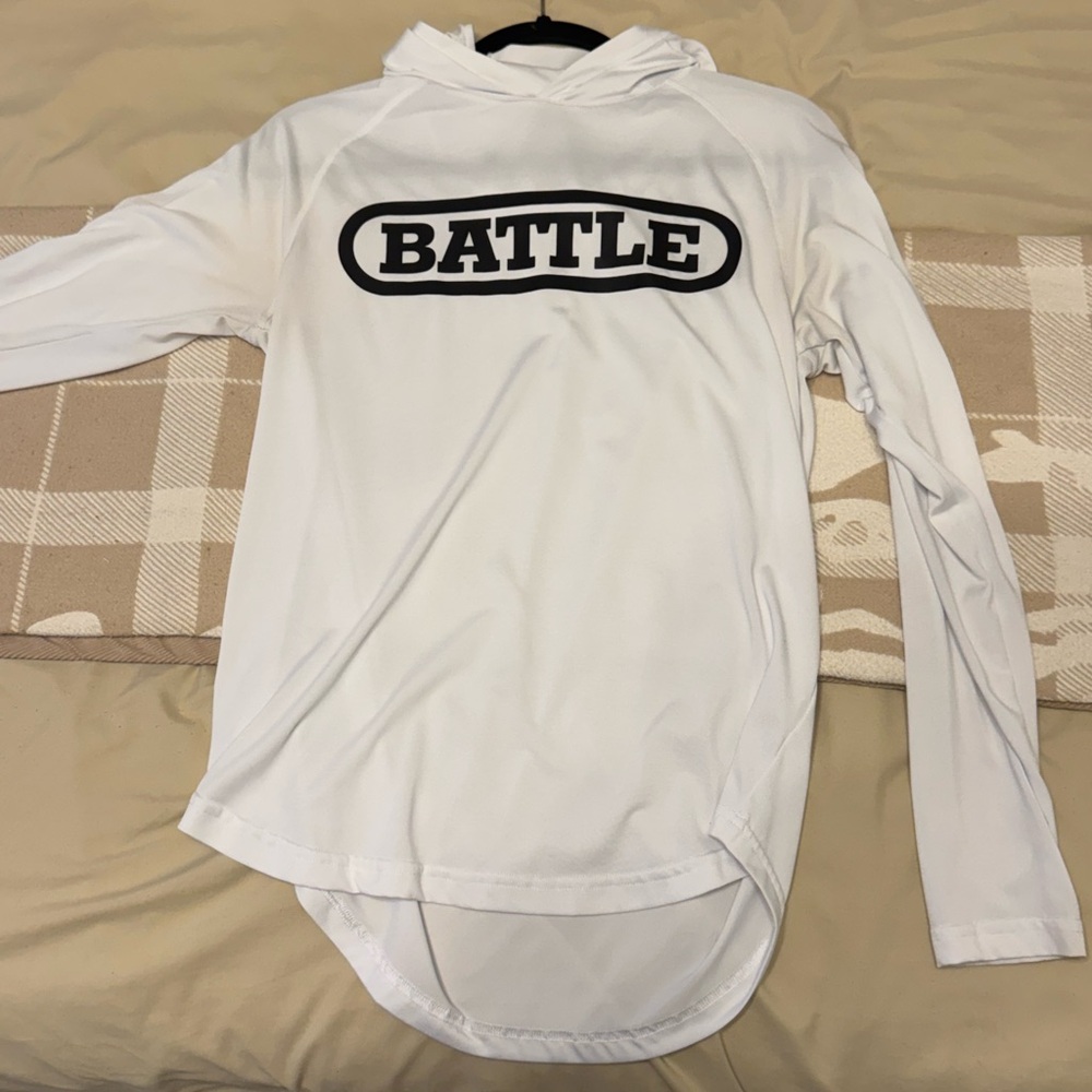 Battle sports football White Long Sleeve Tee for Men
